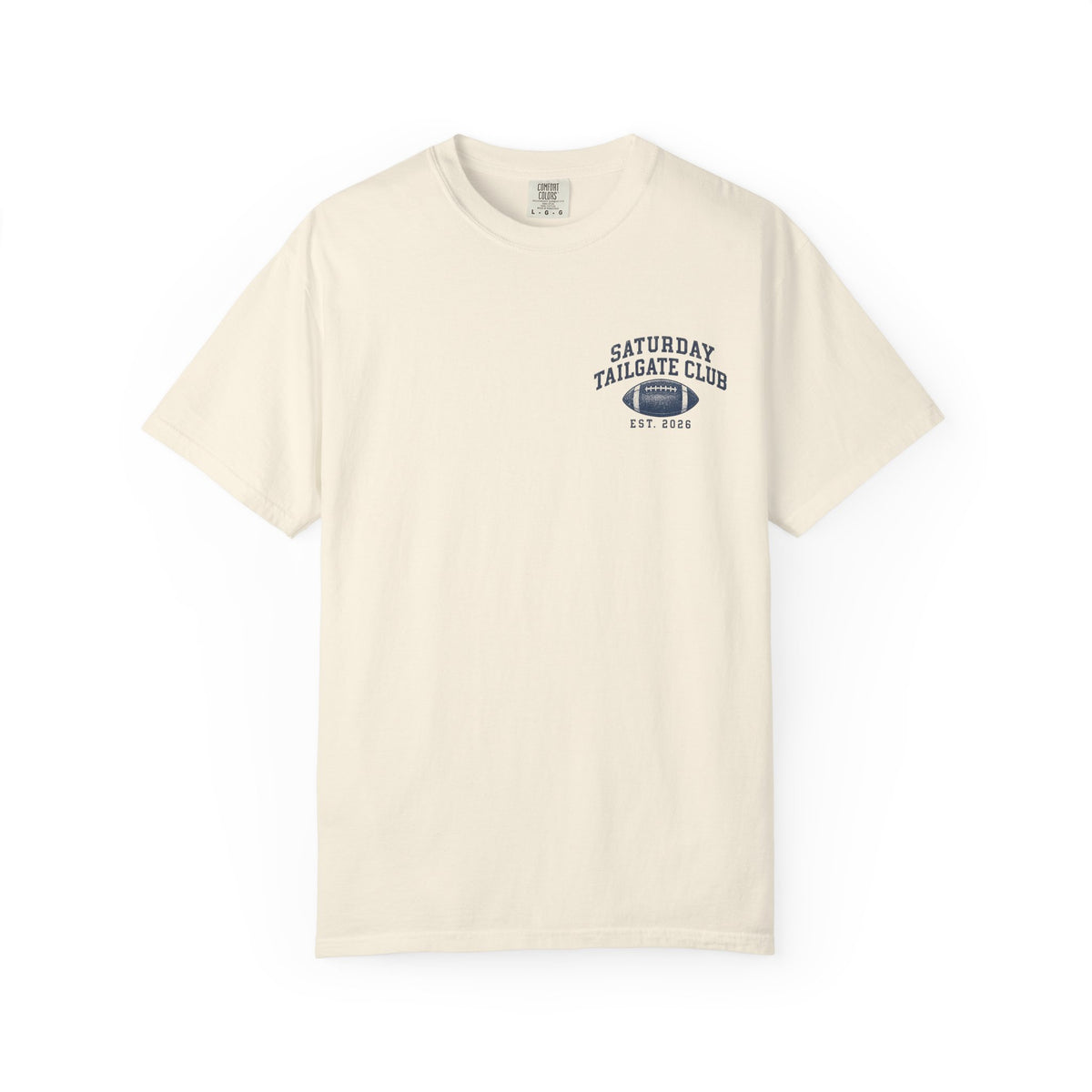 Tailgate Club T-Shirt — "Good Games Better Weekends" Husky Tailgate Tee — Ivory colorway