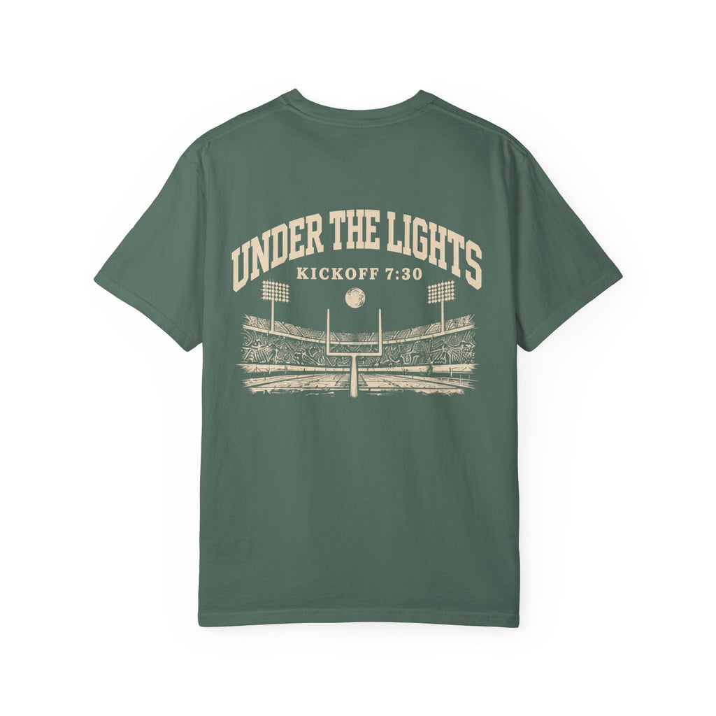 Under the Lights Football T-Shirt — 'Saturday Night Football' Stadium Graphic