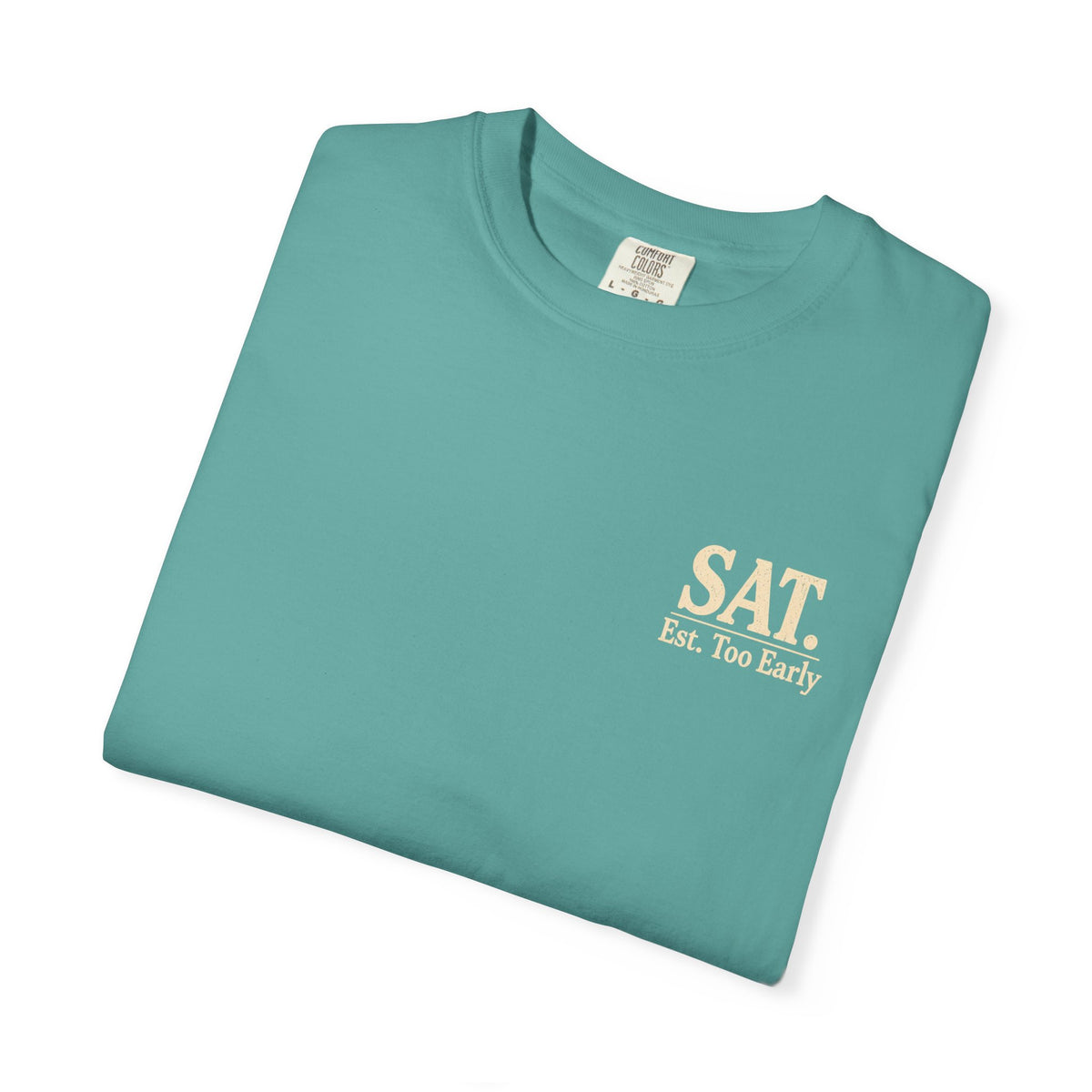 T-Shirt — "Saturday Started Thursday" Beach Sunset Tee — product photo