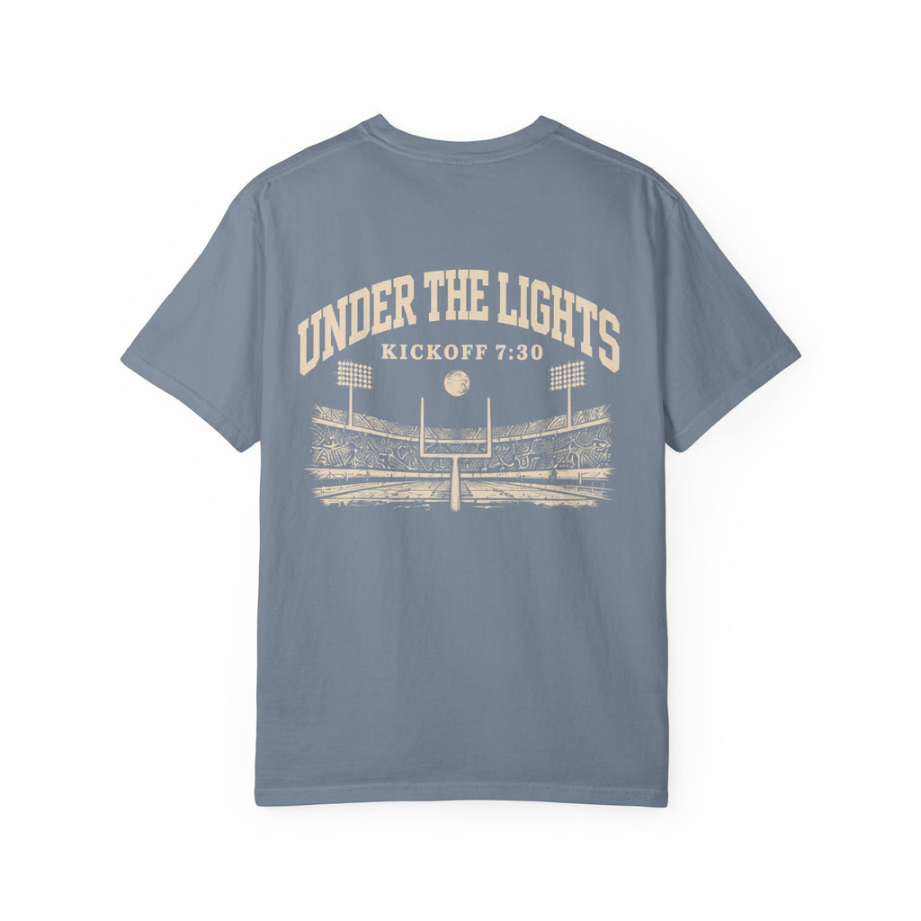 Under the Lights Football T-Shirt — 'Saturday Night Football' Stadium Graphic