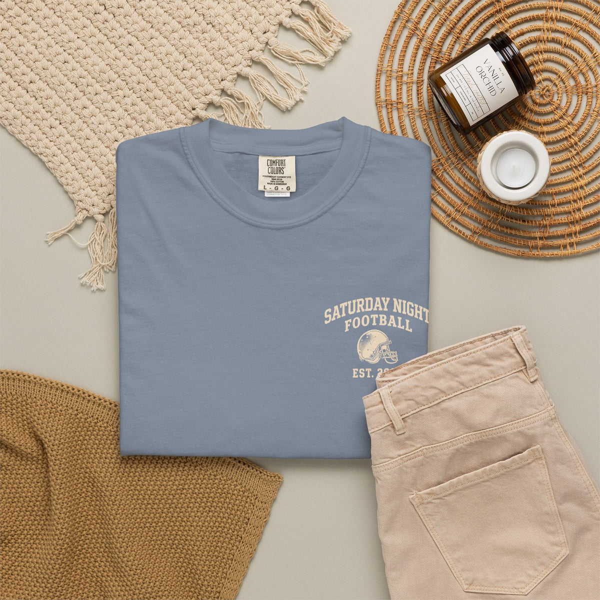 Under the Lights Football T-Shirt — 'Saturday Night Football' Stadium Graphic