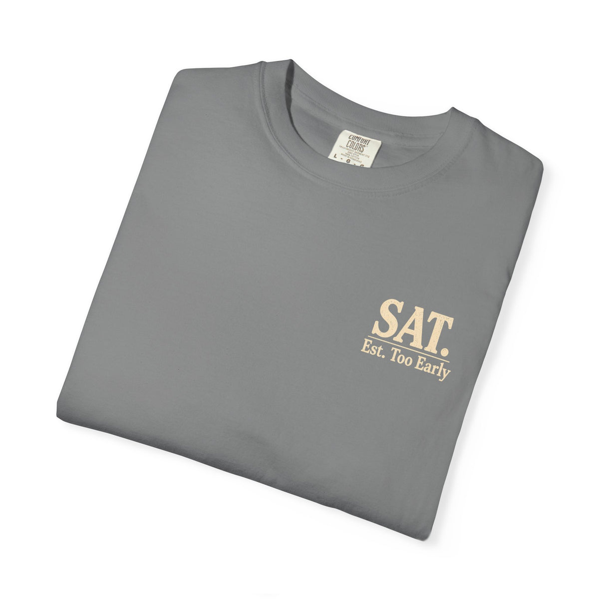 T-Shirt — "Saturday Started Thursday" Beach Sunset Tee — product photo