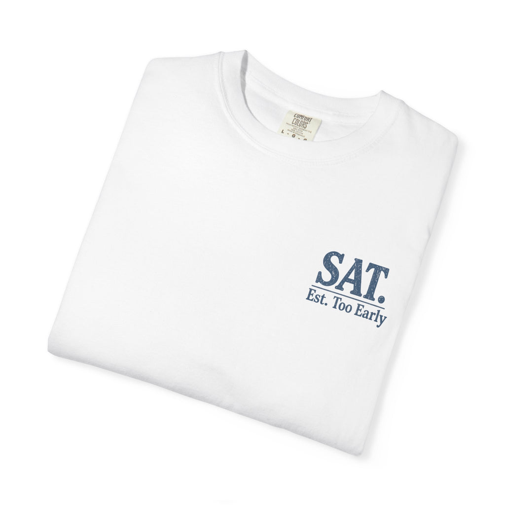 T-Shirt — "Saturday Started Thursday" Beach Sunset Tee — product photo
