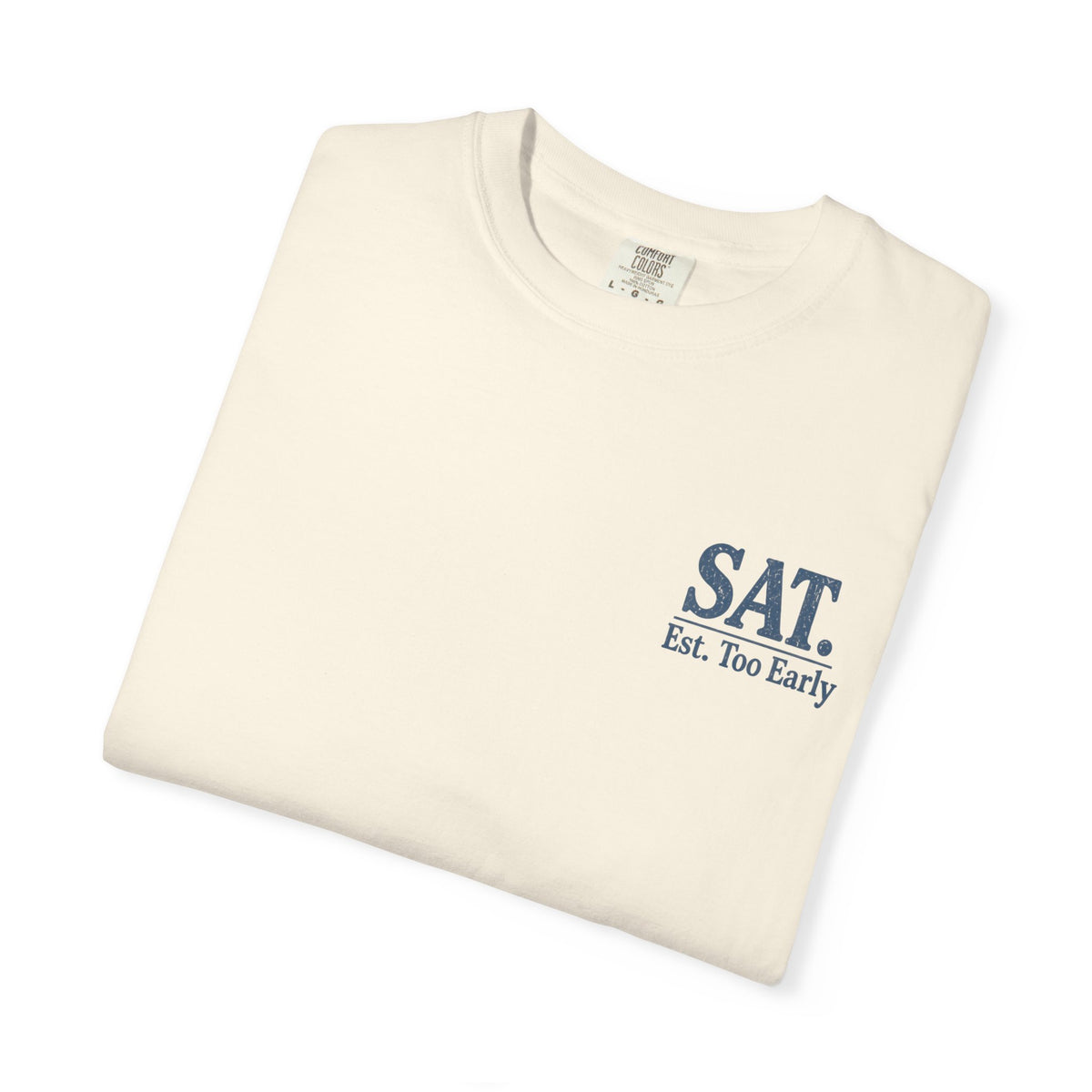 T-Shirt — "Saturday Started Thursday" Beach Sunset Tee — product photo